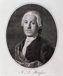 Portræt af Johann Adolf Hasse (stik)