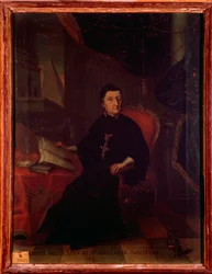 Portræt af Martin Gerbert von Hornau (1720-1793) tysk teolog, historiker og musikforfatter Anonymt maleri. 1700-tallet. Bologna, civico museo bibliografico musicale.