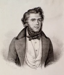 Portræt af Michele Rapetti (gravering