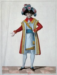 Portræt af Paul Barras (1755-1829), medlem af direktionen.