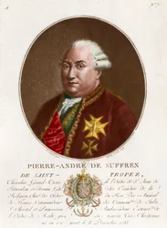 Portræt af Pierre Andre de Suffren af ​​Saint Tropez