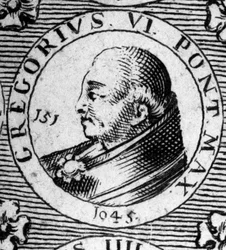 Portræt af pave Gregoire VI (død 1048).