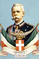Portræt af Umberto 1. konge af Italien (Humbert I
