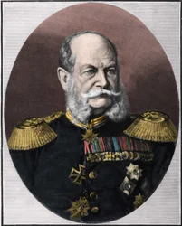 Portræt af Vilhelm I (1797-1888), konge af Preussen og kejser af Tyskland. Stik fra slutningen af 1800-tallet.