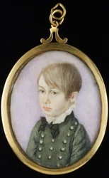 Portræt af en ung dreng, som man tidligere troede var Horatio Nelson, ca. 1810 (akvarel, elfenben, papir)