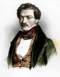 Portræt af den franske tenor Gilbert-Louis Duprez