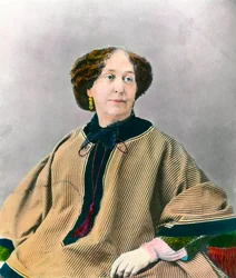 Portræt af forfatteren George Sand (1804-1876) Aurore Dupin, baronesse Dudevant