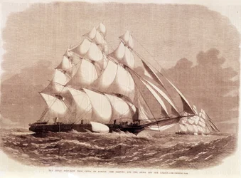 Regat mellem Ariel- og Taeping-klipperne i 1866.