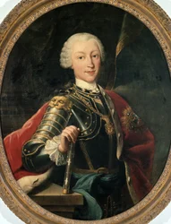 Portræt af Charles Emmanuel III af Savoyen, konge af Sardinien (olie på lærred)