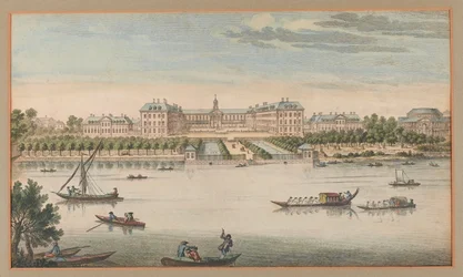 Royal Hospital Chelsea, Udsigt fra floden, 1750 ca
