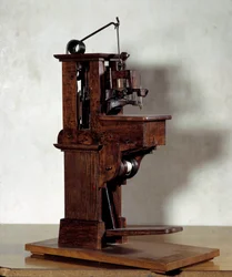 Symaskine af Barthélemy Thimonnier (1793-1857). 19. århundrede. Paris, CNAM
