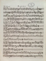 Nodeblad for den periodiske symfoni af Karl Ditters von Dittersdorf