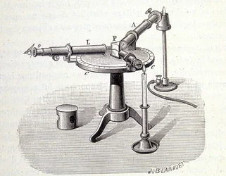 Spectroscope Bunsen and Kirchoff - i ""Physique populaire"" af Emile Desbeaux, Flammarion