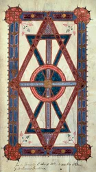 Symbolsk fremstilling af Kristus: "" Ego sum Alpha et Omega, primus et novissimus"" Side hentet fra Ferdinand I