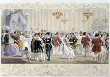 The Ball at the Court - i "Knight of England" af J. Whatman, red. T. M
