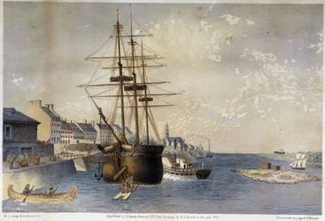 Havnen i Montreal i 1830 - af Spronle