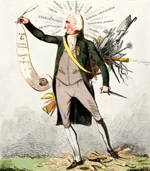 Thomas Paine (1737-1809), britisk forfatter og politiker med "menneskerettigheder".
