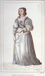 portræt af Henriette-Marie af Frankrig. Paris