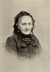 Clara Schumann (født Clara Wieck - 1819-1896) tysk pianist på sine gamle dage (tryk)