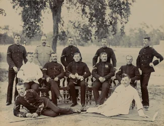 Korporaler af ?C? Kompagni, 1. bataljon The Bedfordshire Regiment, 1890 ca