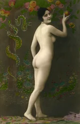 Fancy postkort (kitsch): Eve de la "Belle Epoque" (ca. 1920)