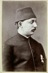 Det Osmanniske Rige: Portræt af Sultan Murad V (1840-1904)” Fotografi. 1876 Ankara, Turkish Historical Society Tyrkiet