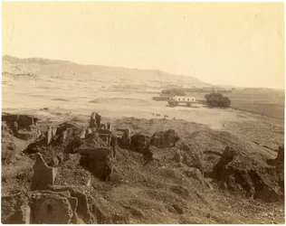 Panoramaudsigt over Valley of Kings, Egypten