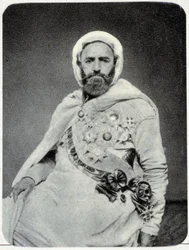 Portræt af Abd-el-Kader (Abd El-Kader) i 1875 - fotografi.