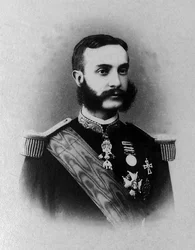 Portræt af Alfonso XII (1857-1885), han blev konge af Spanien fra 1874 til 1885 efter en lang eksil i Europa.