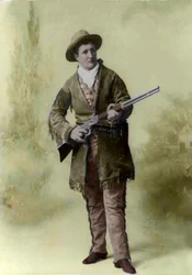 Portræt af Calamity Jane (1852-1903) (Martha Canary 1852-1903) i 1895.