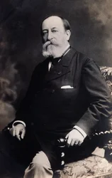 Portræt af Camille Saint Saens (s/h foto)