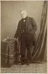 Portræt af grev Camillo Berso af Cavour (1810-61) - omkring 1855