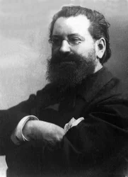 Portræt af Edouard Drumont (1844-1917), fransk journalist.