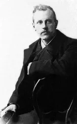 Portræt af Fridtjof Nansen (1861-1930), norsk opdagelsesrejsende og zoolog.