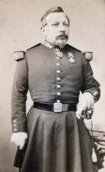 Portræt af General Plombin fotografi fra det 19. århundrede