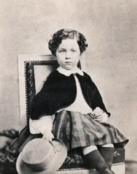 Portræt af kejserprins Eugene Louis Napoleon Bonaparte (1856-1879), søn af Napoleon III. Anonymt fotografi taget i Fontainebleau i juni 1860