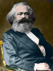 Portræt af Karl Marx (1818-1883).