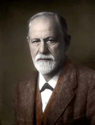 Portræt af Sigmund Freud (1856-1939), østrigsk psykiater.