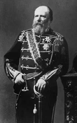 Portræt af Vilhelm III (1817-1890), Prins af Orange-Nassau, storhertug af Luxembourg og konge af Holland fra 1849 til 1890.