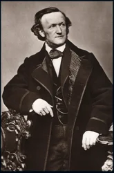 Portræt af komponist Richard Wagner (1813-1883) - Portræt af Richard Wagner (1813-1883), tysk komponist.