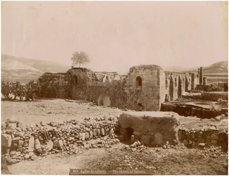 Ruinerne af Holy Forty Martyrs Church, Sebaste (Sivas), Tyrkiet, ca 1890