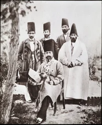 Shahen af Persien Nasser-ed-Din og hans kammerater