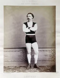 Gymnasten Jules Leotard - i "" Centaure"" fra oktober 1867, by Paris.