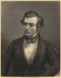 Thomas Graham (1805-1869) skotsk kemiker, der lagde grunden til den fysiske kemi, ca. 1860 (kobberstik)