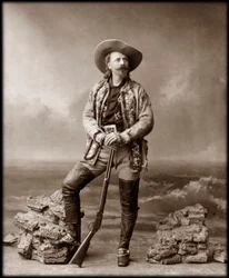 William Frederick Cody - kendt som Buffalo Bill - Portræt af Buffalo Bill (1846-1917), oberst William Cody