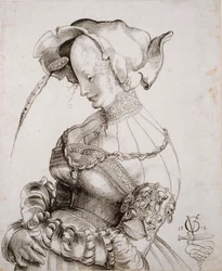 Prostitueret i halvfigur, 1518.