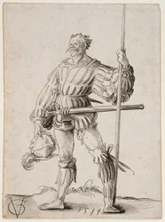 Soldat med lanse, 1514