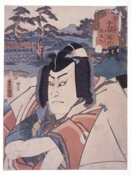 Uden titel (Matsuomaru From (Sugawara Denju) (træblok i farver)