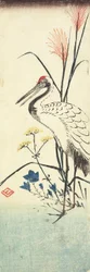 (Pampas Grass, Patrinia, kinesisk klokkeblomst og en trane), 1830-1858