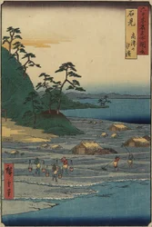 Boat Bridge ved Toyama, Etchu_-provinsen, december 1853